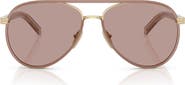 Prada 59mm Pilot Sunglasses