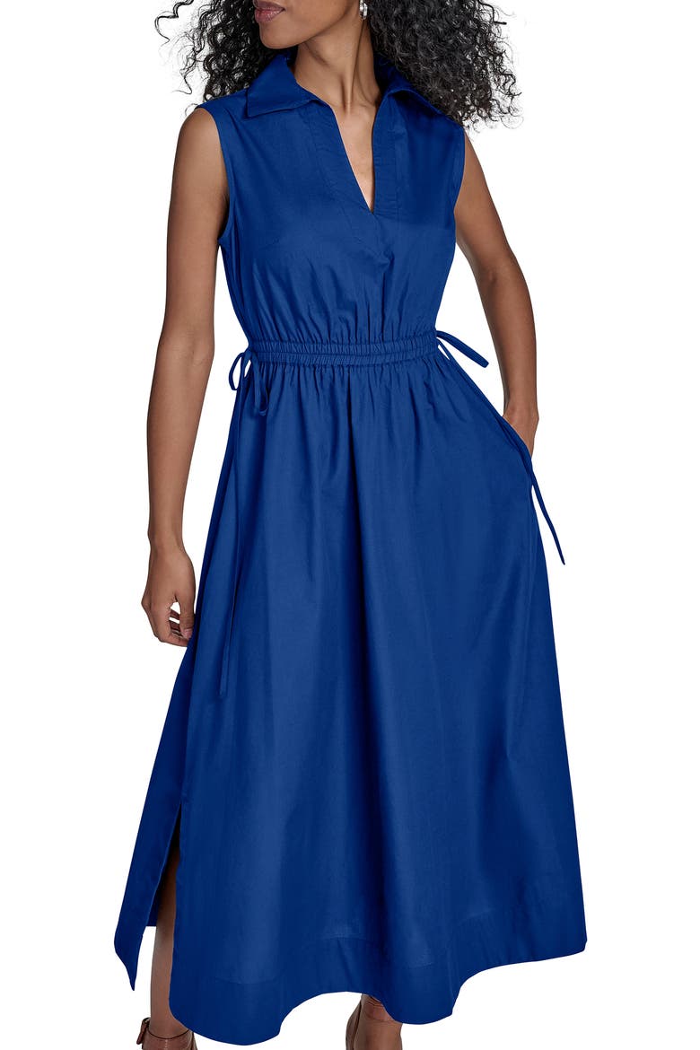 Cutout Cotton Maxi Dress, Alternate, color, REGATTA