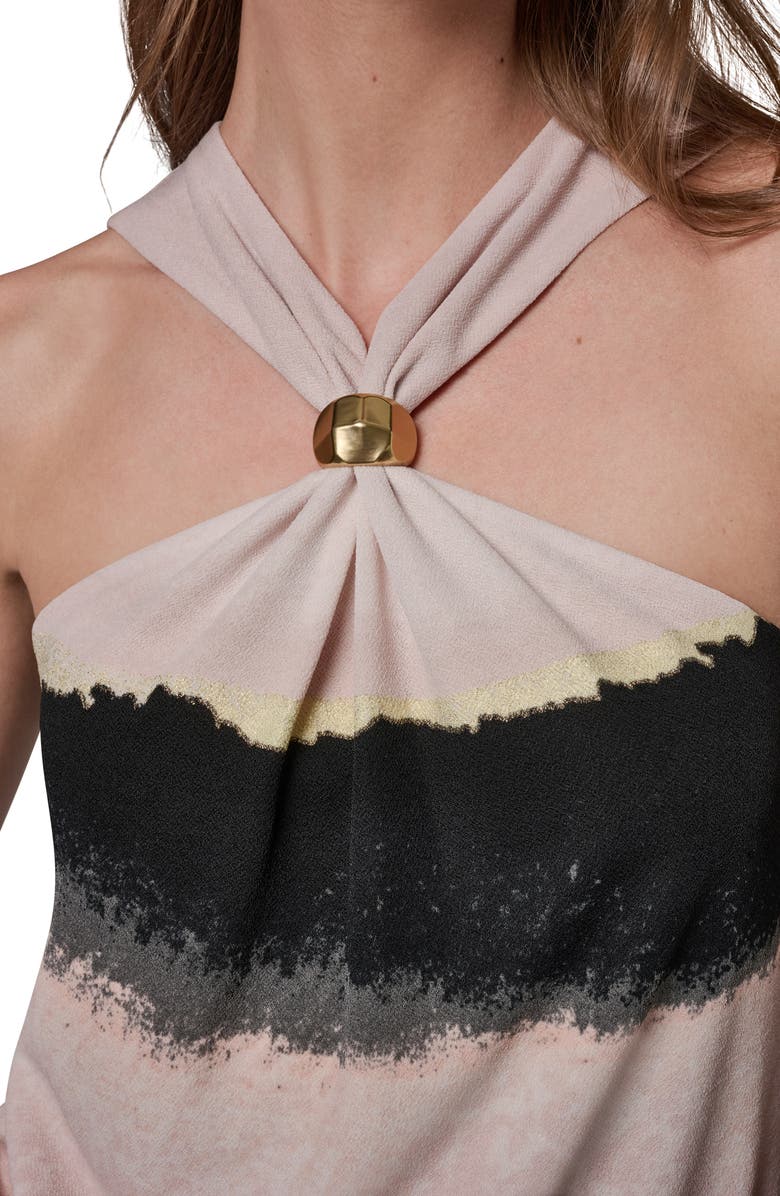 Donna Karan New York Printed Cinched Top, Alternate, color,