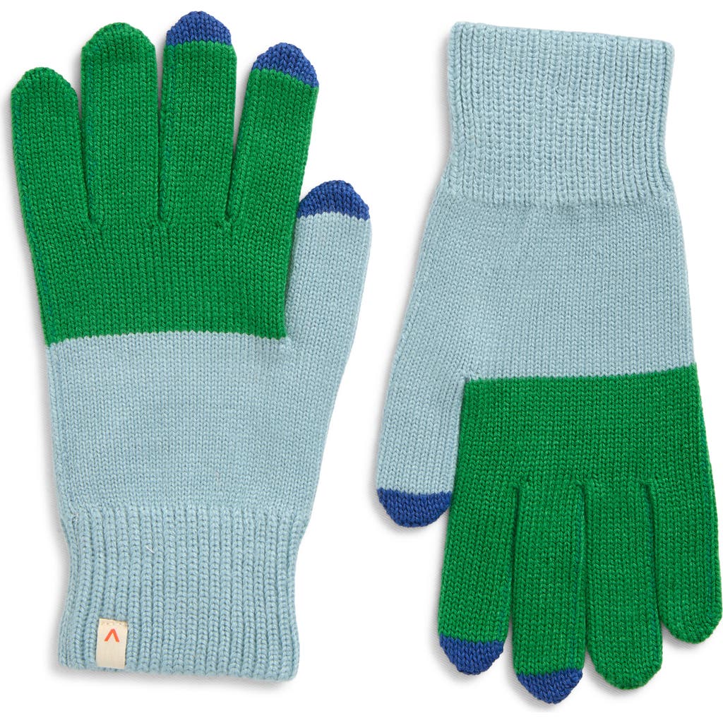 verloop Colorblock Touchscreen Gloves in Kelly Stone Blue  product