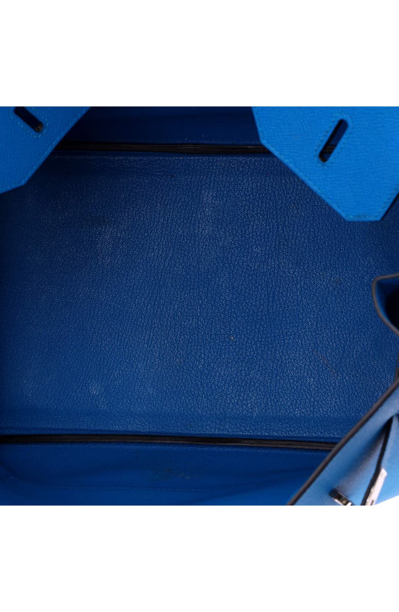 Pre-Owned Hermes Birkin Handbag Blue Epsom with Palladium Hardware 35, Alternate, color, Bleu Zanzibar