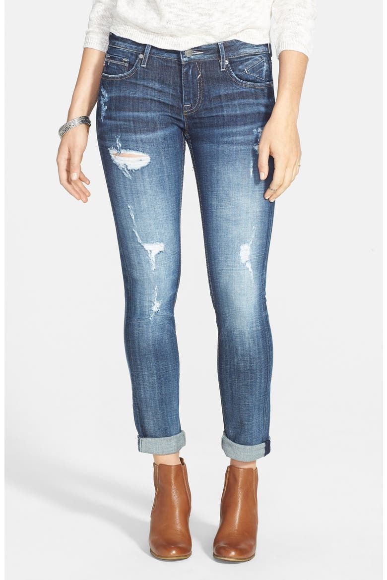 'Thompson Tomboy' Crop Jeans, Main, color, MEDIUM WASH