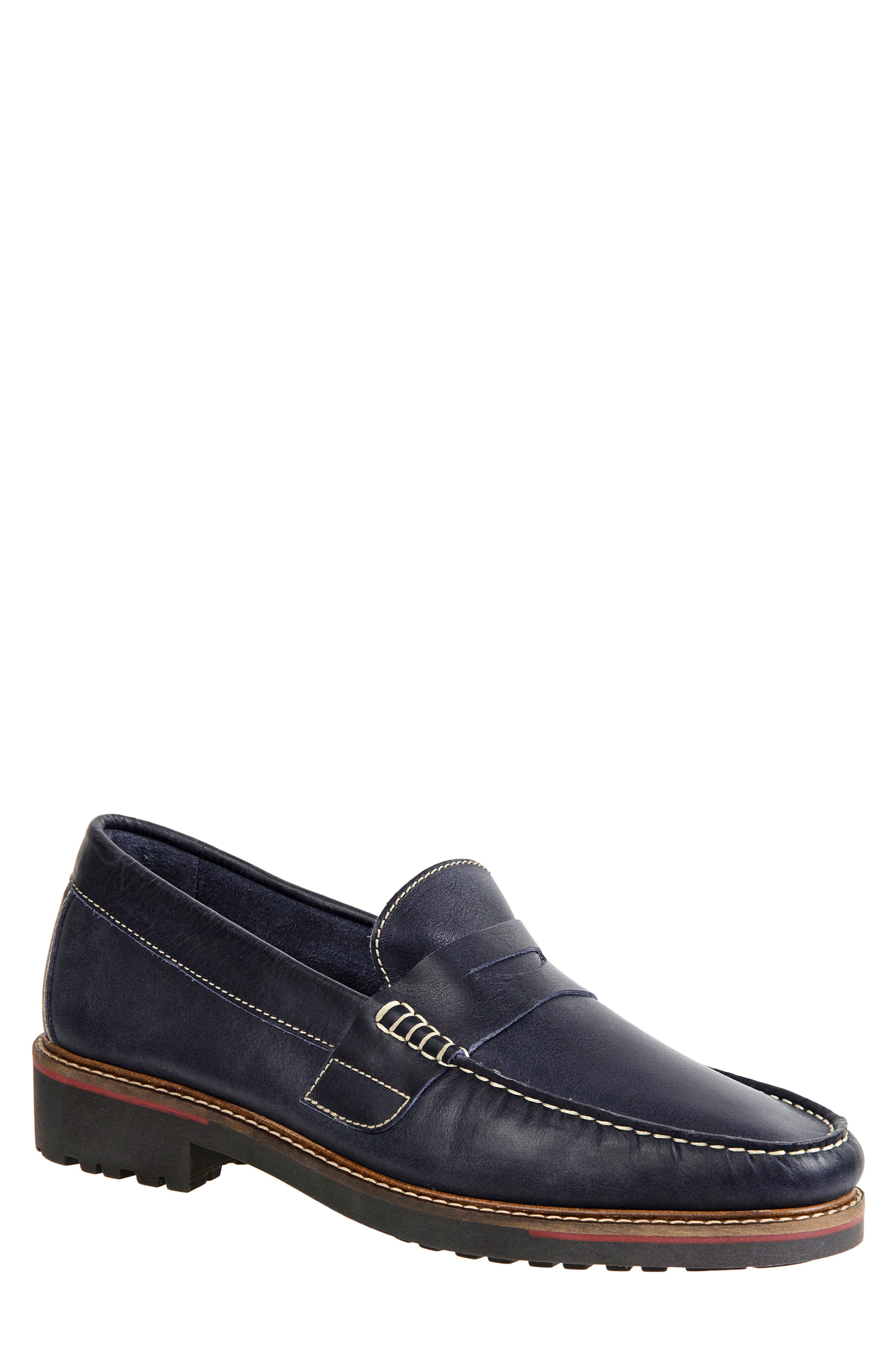 Roland Penny Loafer, Main, color, NAVY