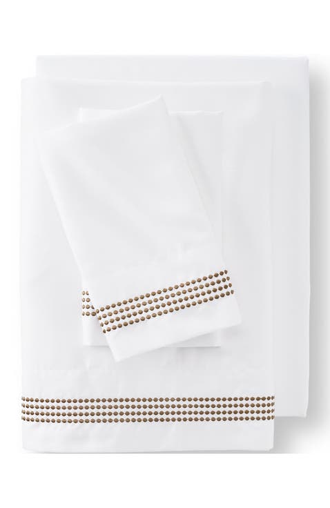 Supima Cotton No Iron Sateen Cane Weave Sheets - 400 Thread Count