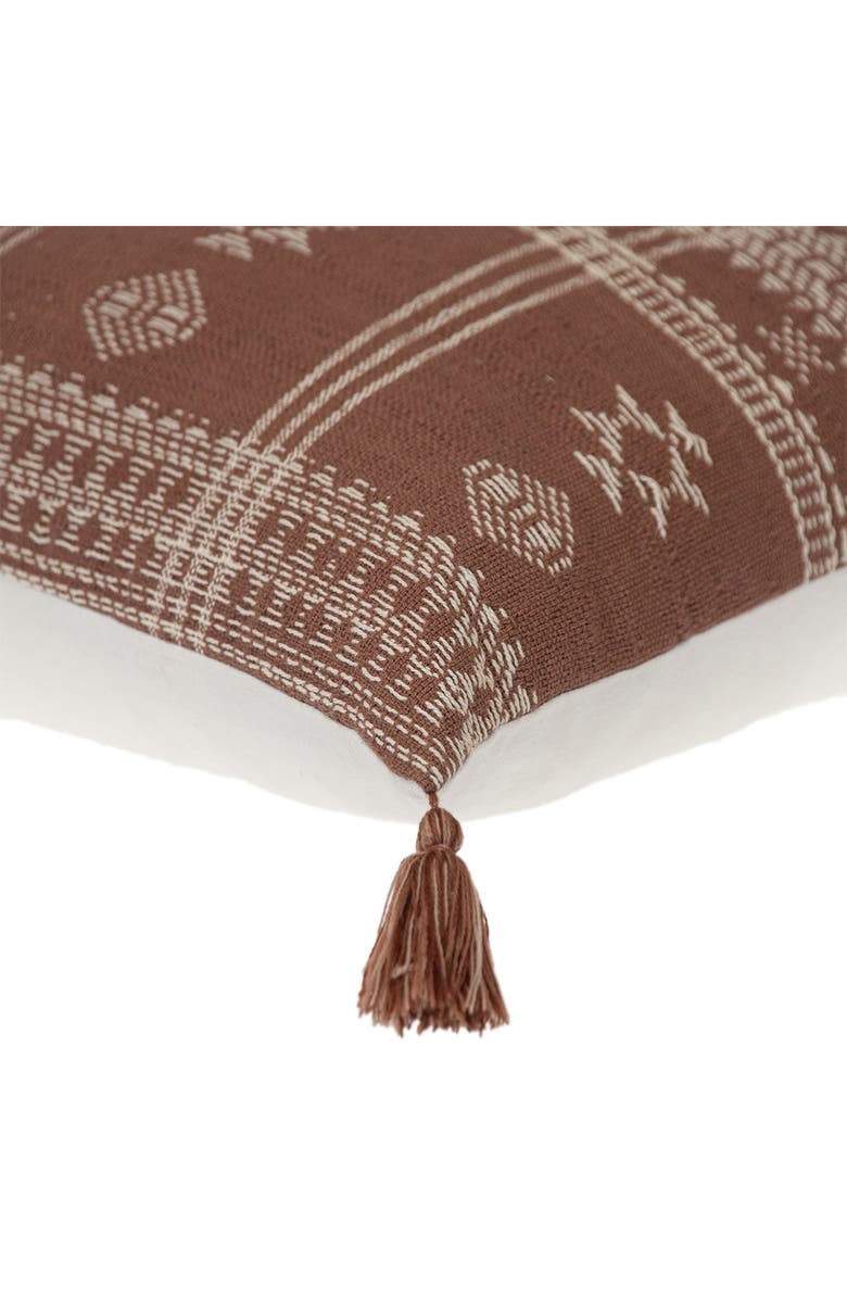 PARKLAND COLLECTION Tassel Trim Square Accent Pillow, Alternate, color, 