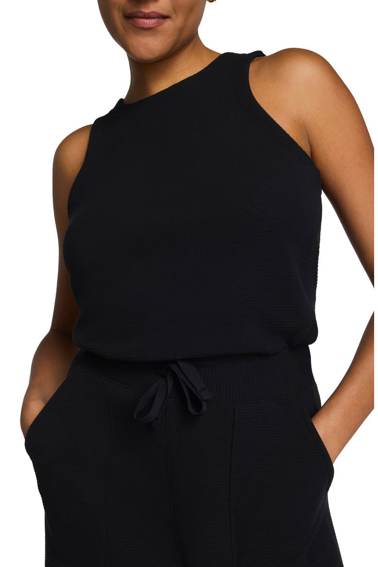 AirEssentials® French Rib Jumpsuit, Alternate, color, VERY BLACK
