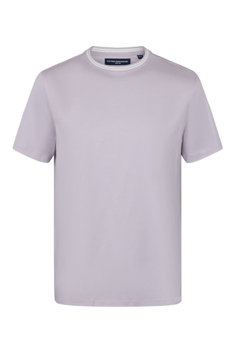 Cotton Crewneck T-Shirt, Alternate, color, 51 LILAC