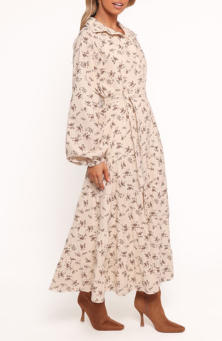 Petal & Pup Lincoln Tie Waist Long Sleeve Maxi Dress, Alternate, color, Floral