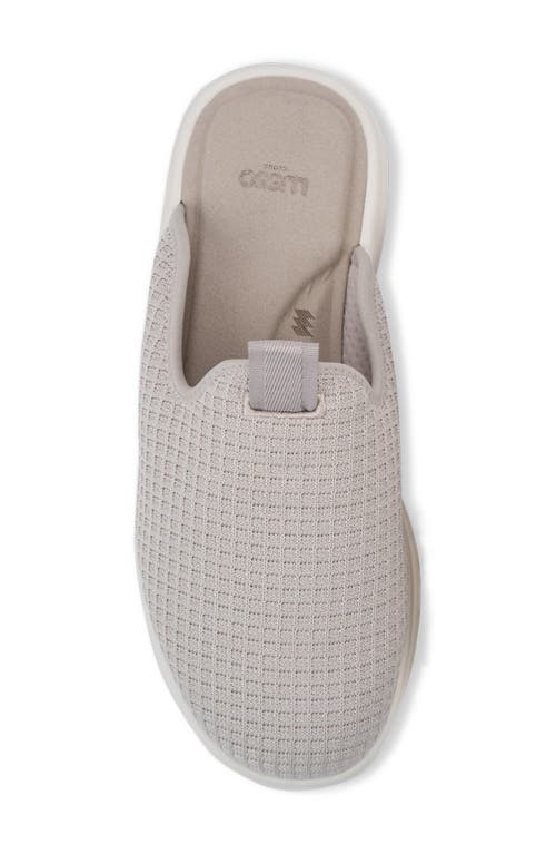 Lusso Cloud Pelli Waffle Knit Slipper In Gray