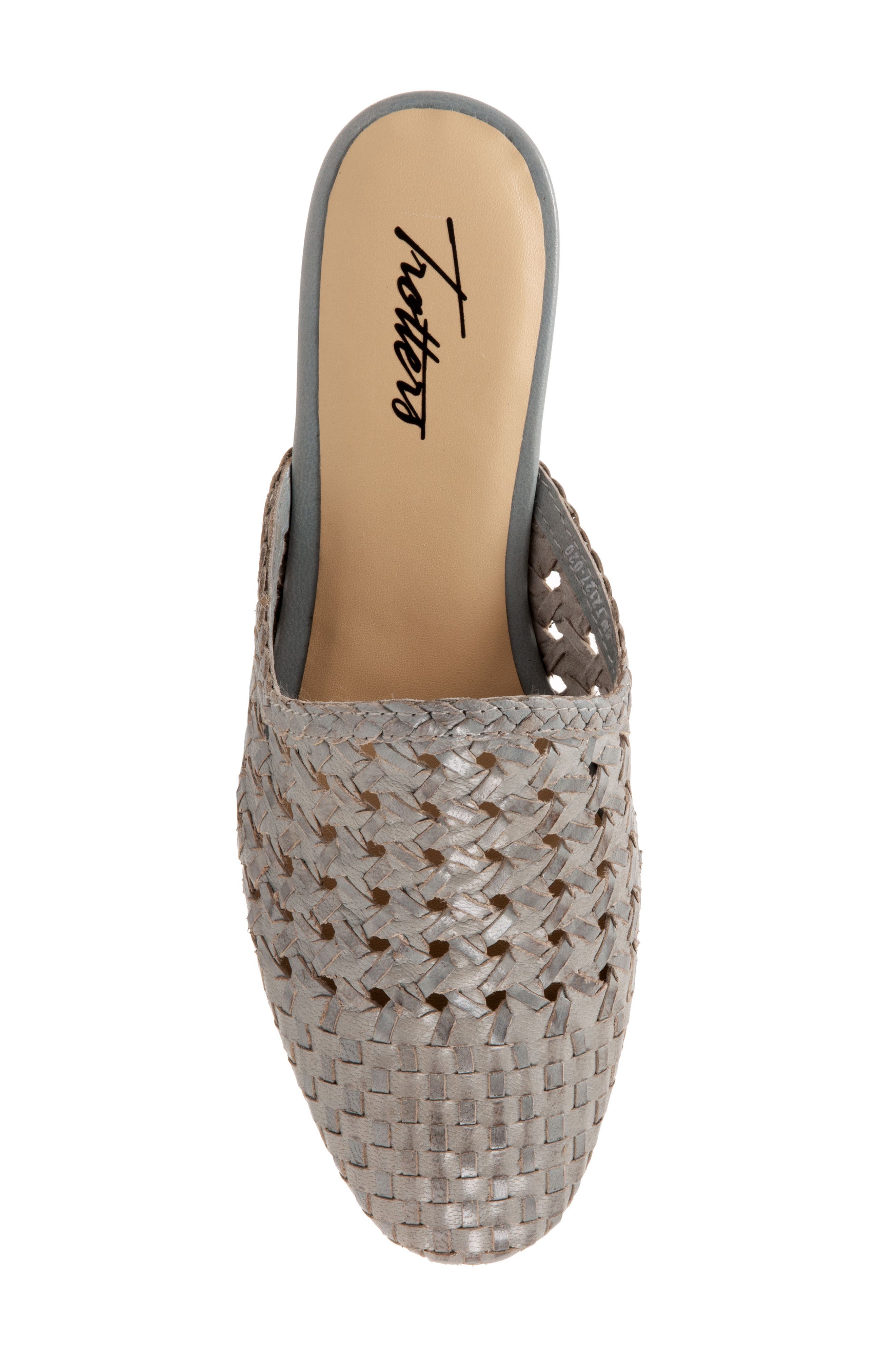 Leona Mule, Alternate, color, GREY LEATHER