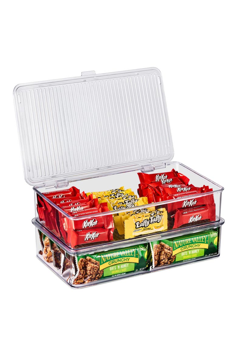 Pantry Storage Bin, Alternate, color, CLEAR