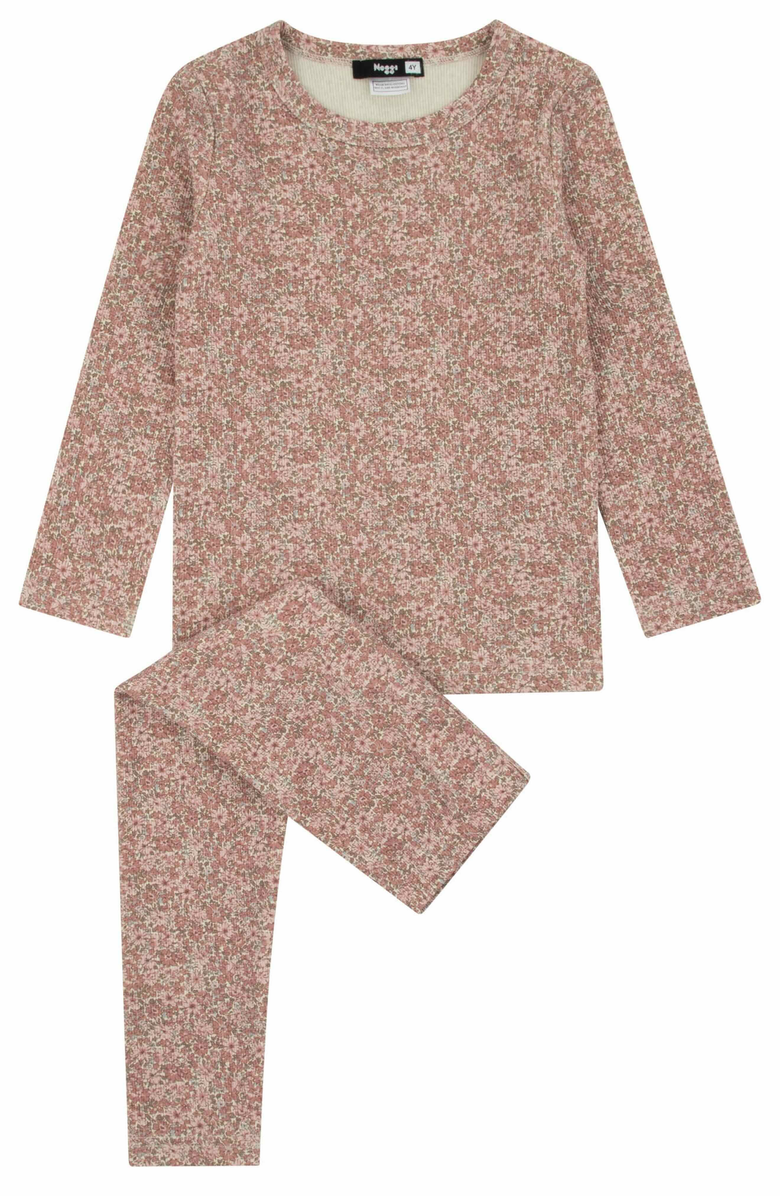 NoggiWear Girls Floral Print Loungewear Set, Main, color, Floral Print