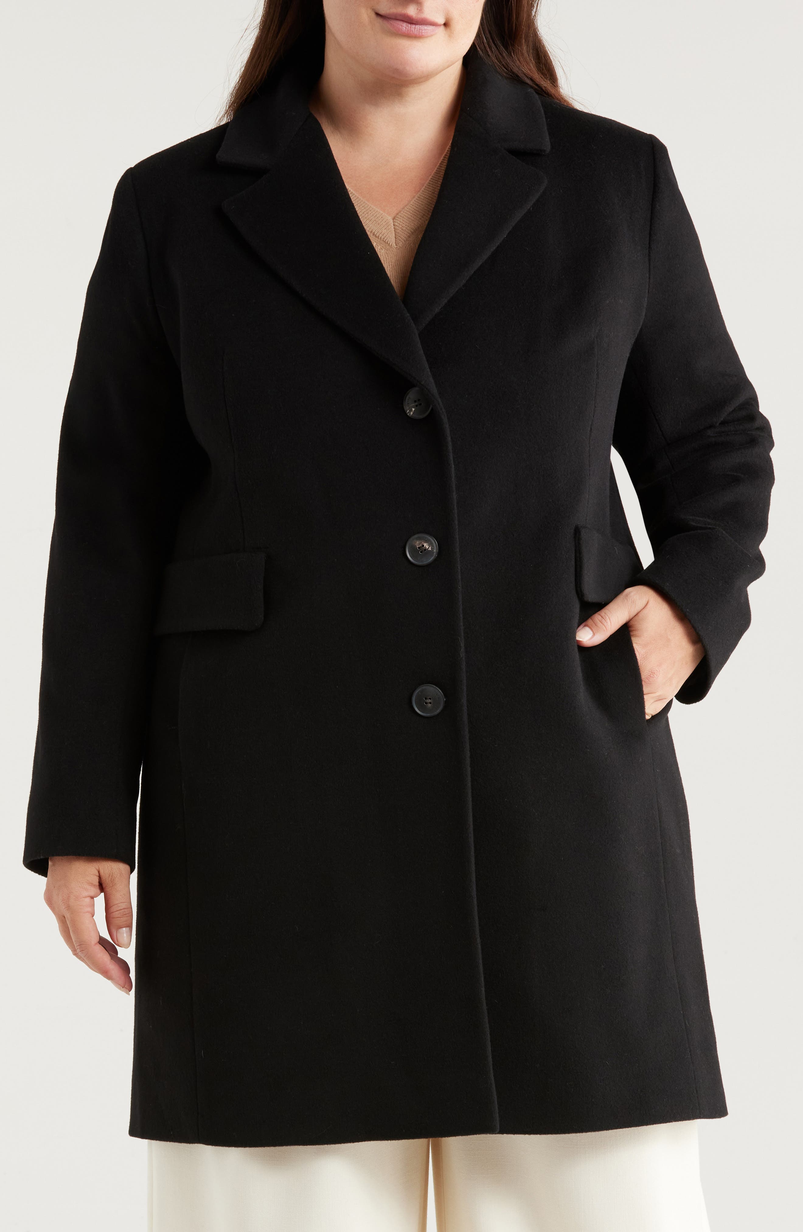 Clearance fleurette short length wool coat Outlet
