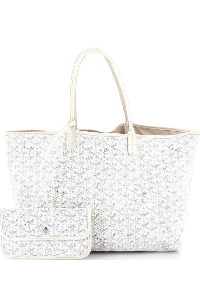 Pre-Owned Goyard Saint Louis Tote Coated Canvas PM, Alternate, color, White
