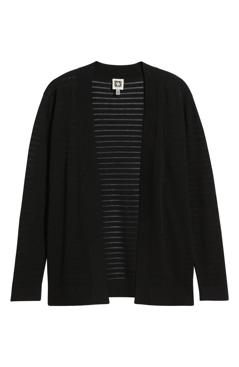 Anne Klein Sheer Stripe Cardigan, Alternate, color, 