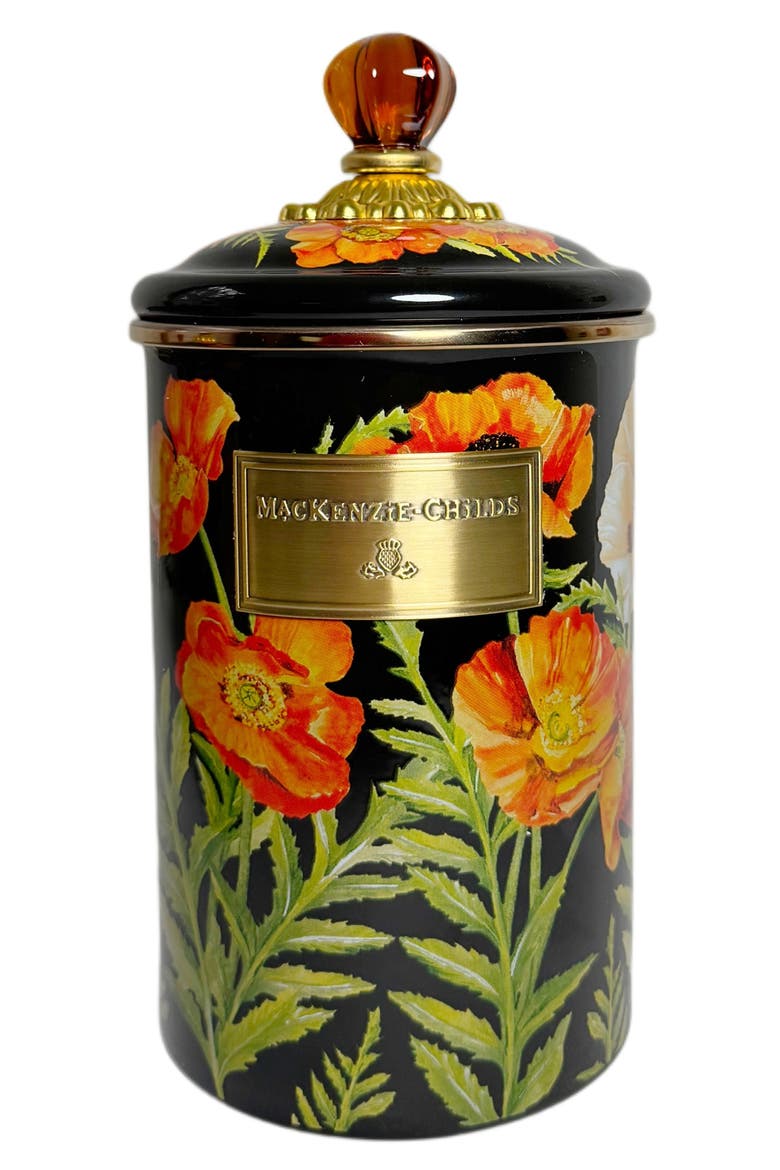 Poppy Large Canister, Main, color, BLACK