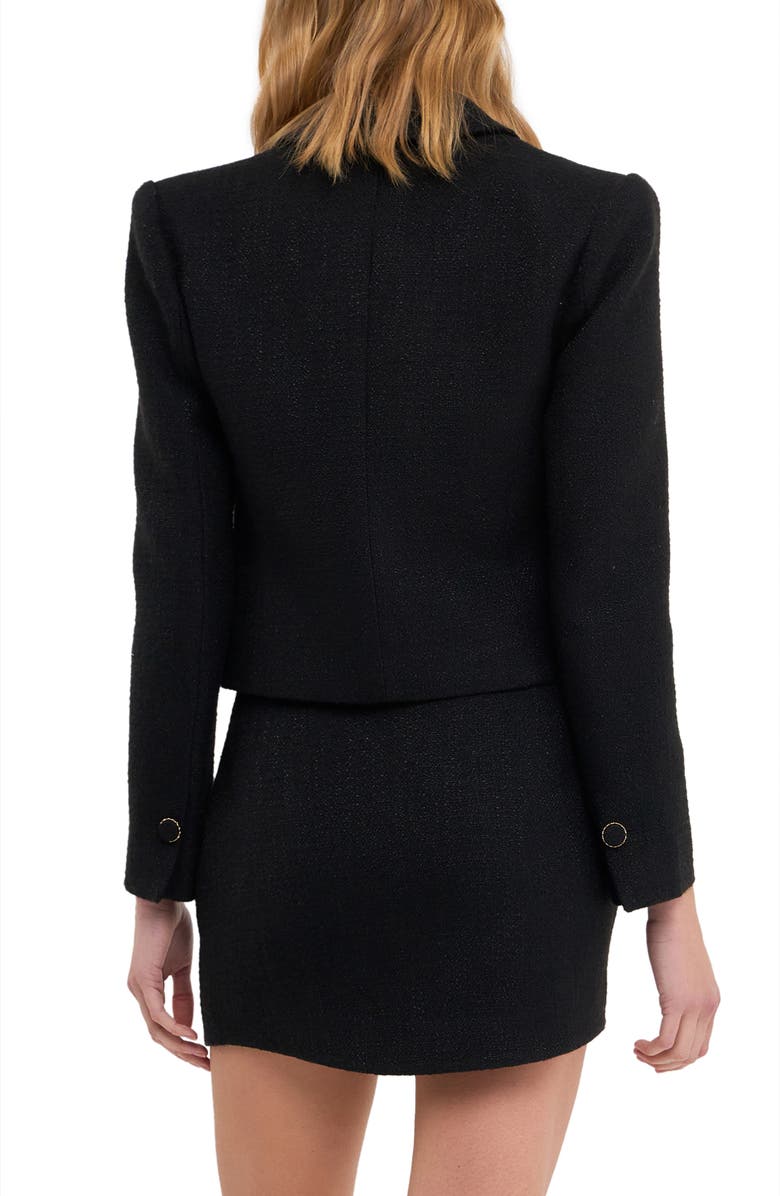 Endless Rose Crop Tweed Blazer, Alternate, color, 