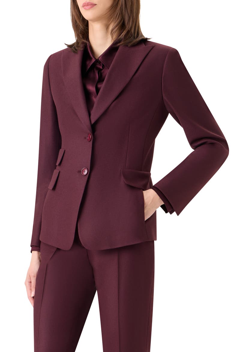 Hans Wool Blend Jacket, Alternate, color, MERLOT RED