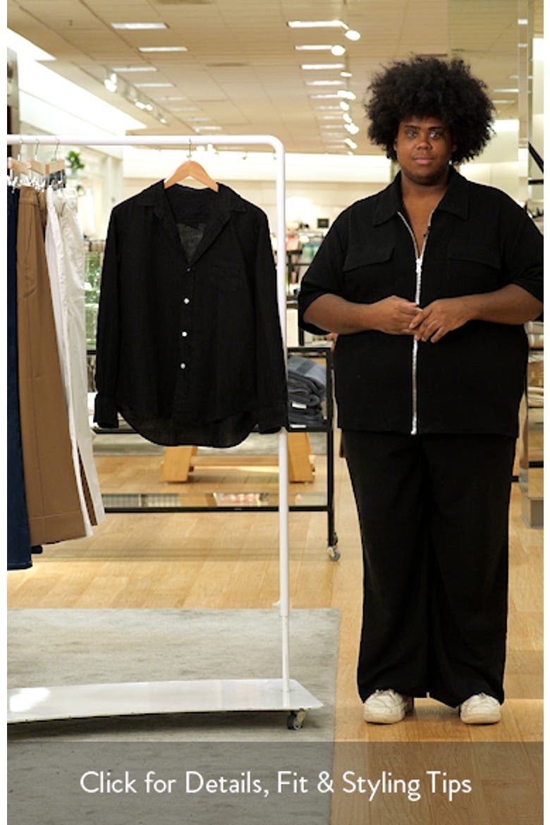 Relaxed Linen Button-Up Shirt video