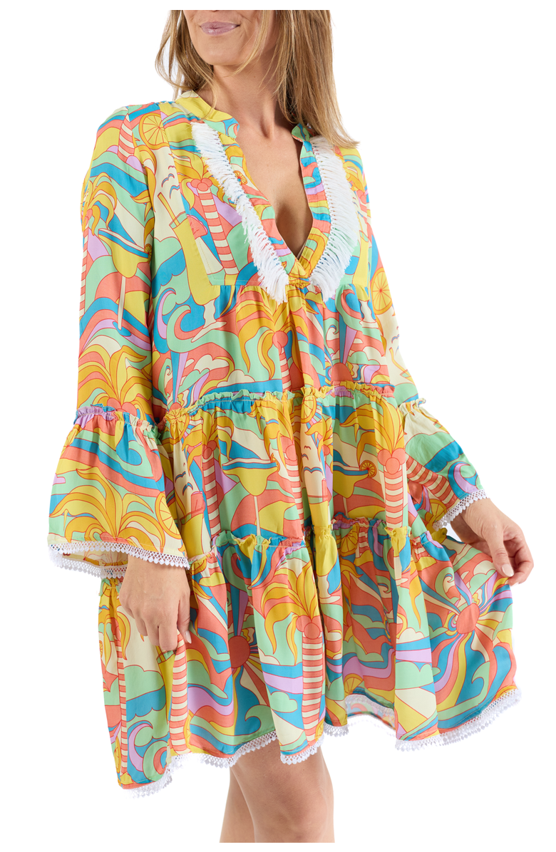 Kenny Flowers The Paradiso - Tunic Dress, Alternate, color, Yellow