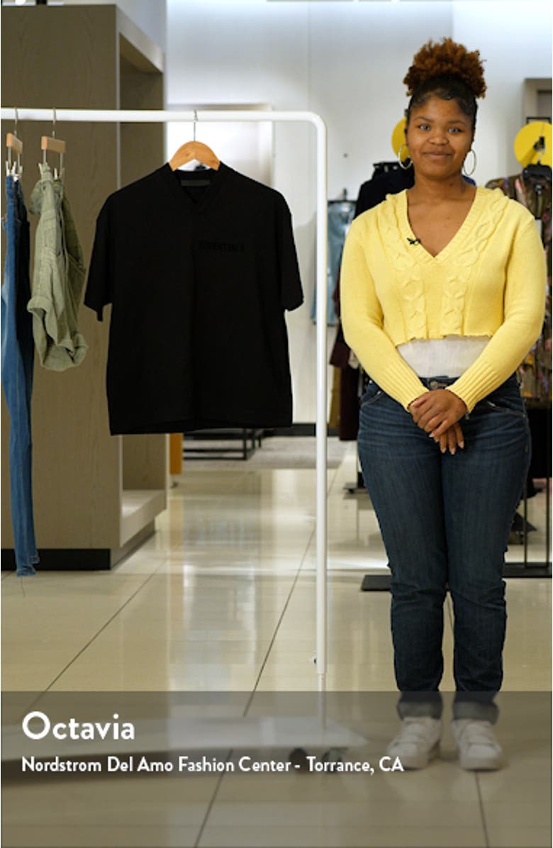 Kids' Essentials V-Neck Cotton Graphic T-Shirt, sales video thumbnail