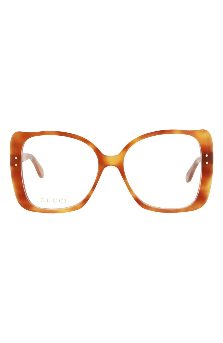 Gucci 55mm Oversize Fashion Optical Glasses, Main, color,