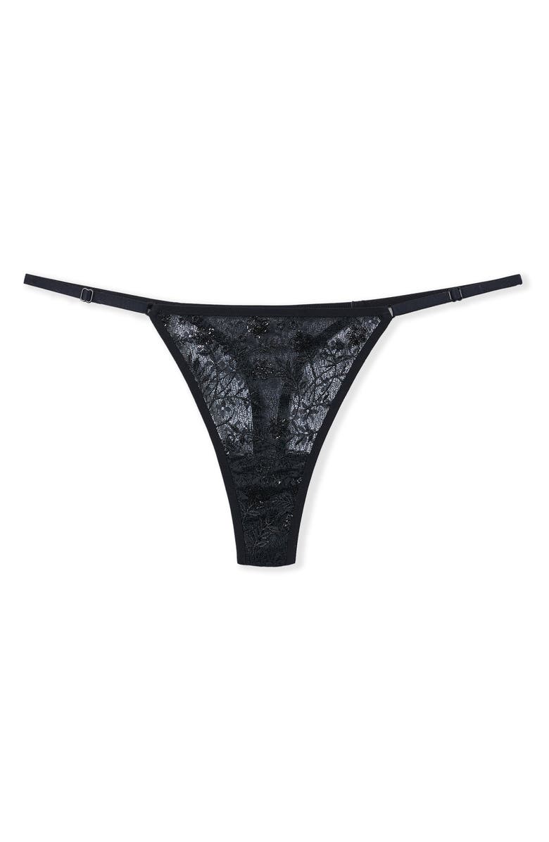 Etam Inattendue Lace Thong, Alternate, color,