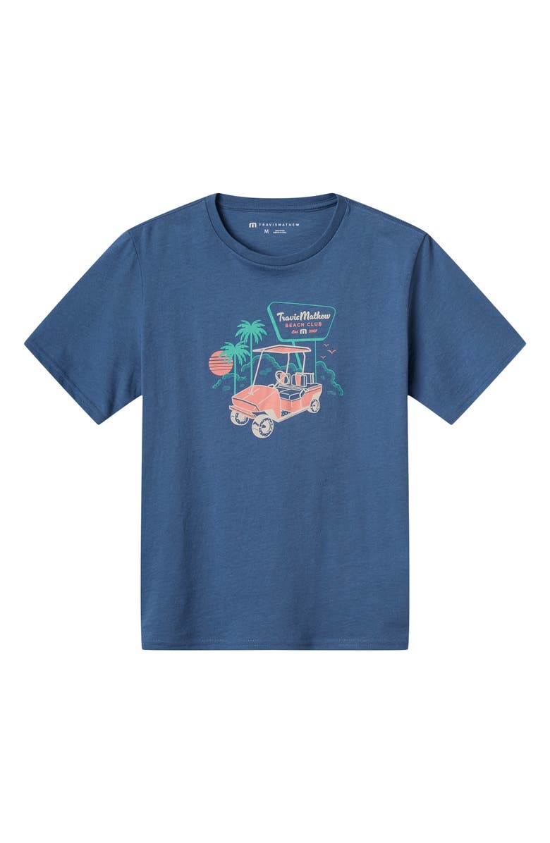 TravisMathew Kids' Bellhop Cotton Graphic T-Shirt, Main, color, Blue Horizon
