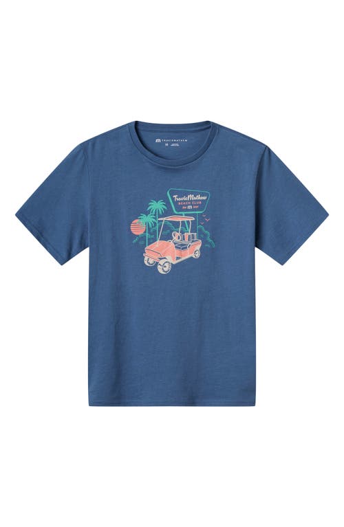Travismathew Kids' Bellhop Cotton Graphic T-shirt In Blue