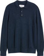ALEX CRANE Anchor Merino Wool Polo Sweater