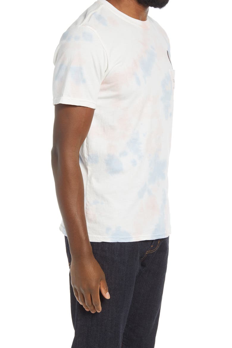 Men's Snake Charmer Tie Dye Pocket Graphic Tee, Alternate, color, WHITE