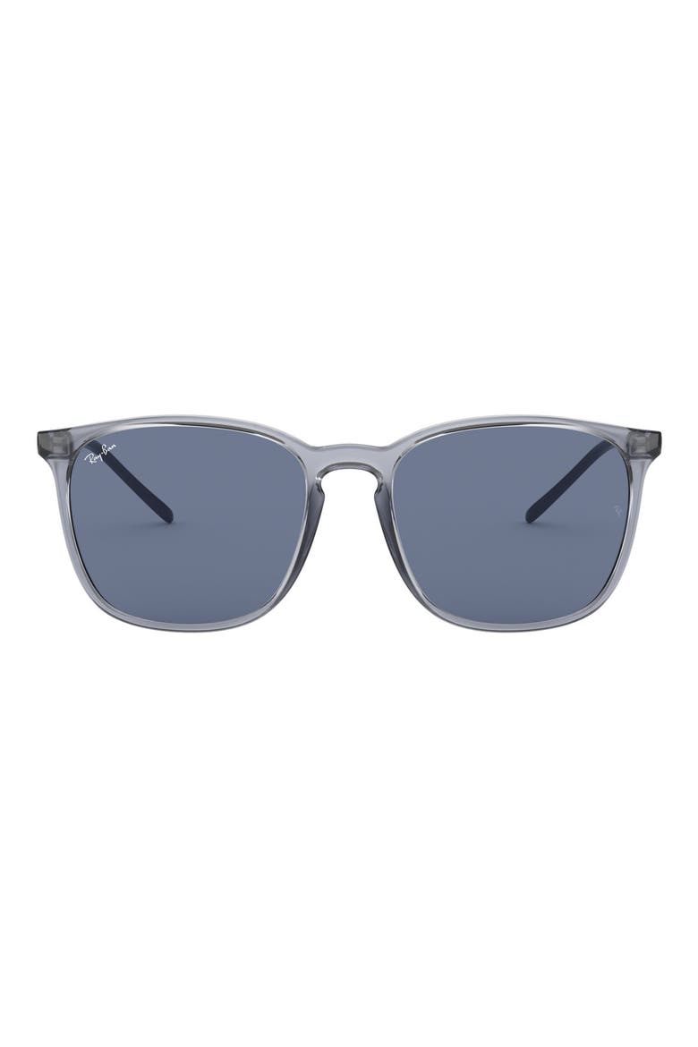 56mm Sunglasses, Main, color, ROSE GOLD BLACK