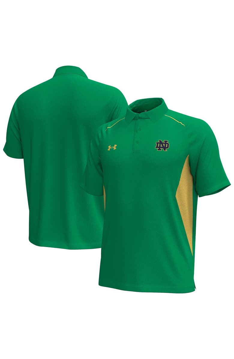 Under Armour Men's Under Armour  Kelly Green Notre Dame Fighting Irish Title Performance Polo, Main, color, 