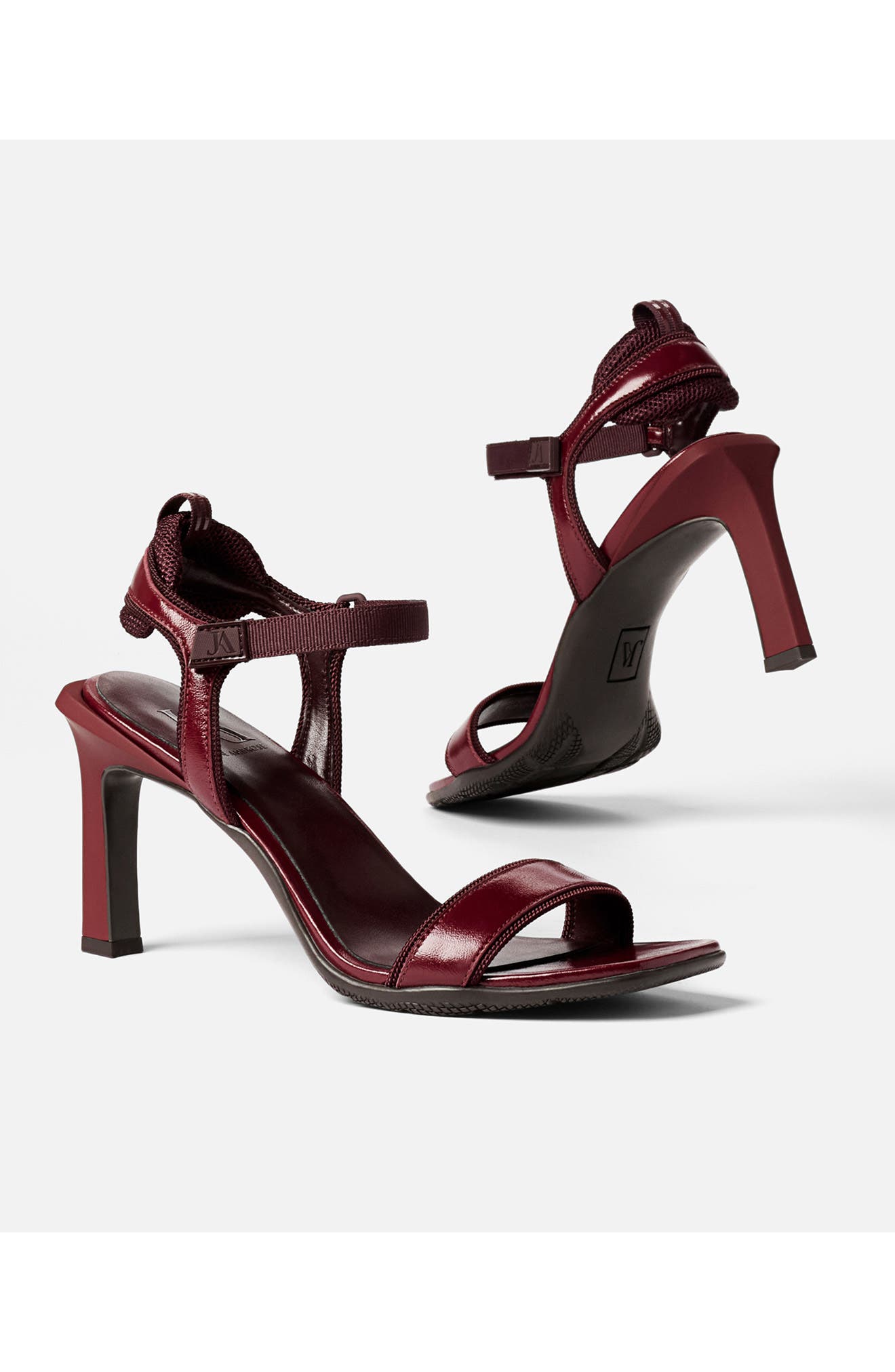 x June Ambrose Nova Sandal, Alternate, color, MOLTEN NOIR WINE