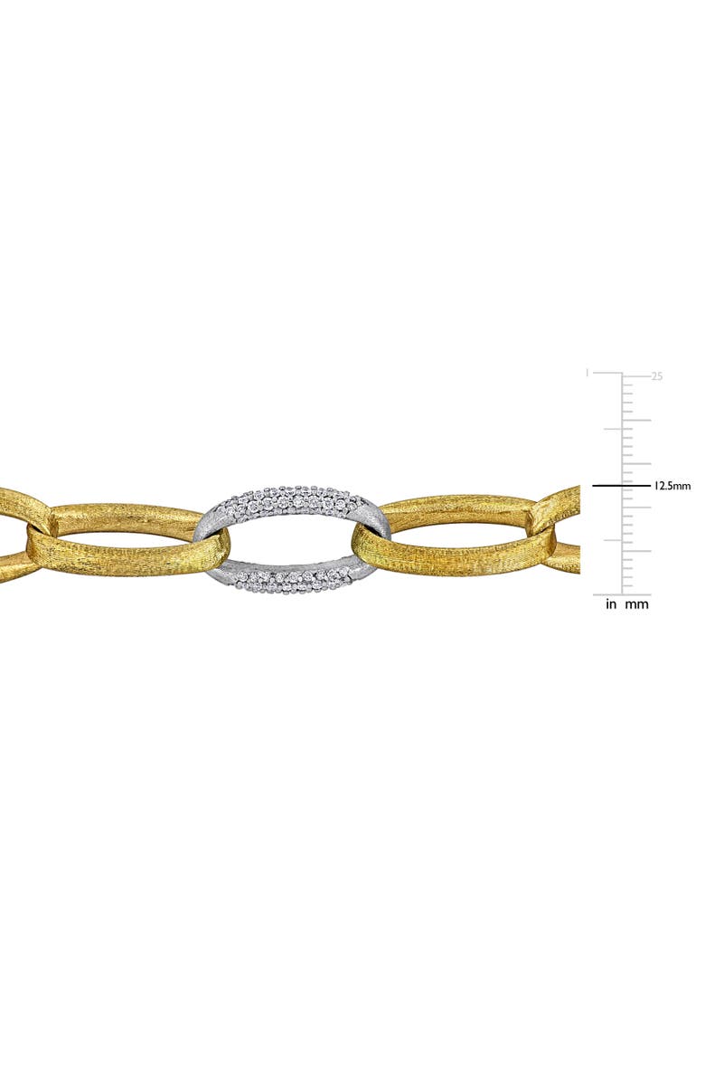Julianna B. Diamond Link Chain Bracelet 14k Two-Tone, Alternate, color, 14K Gold
