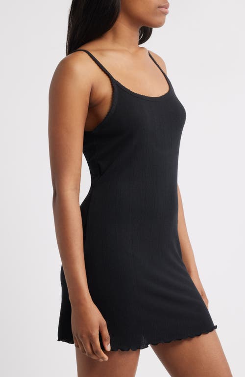 Open Edit Pointelle Knit Chemise