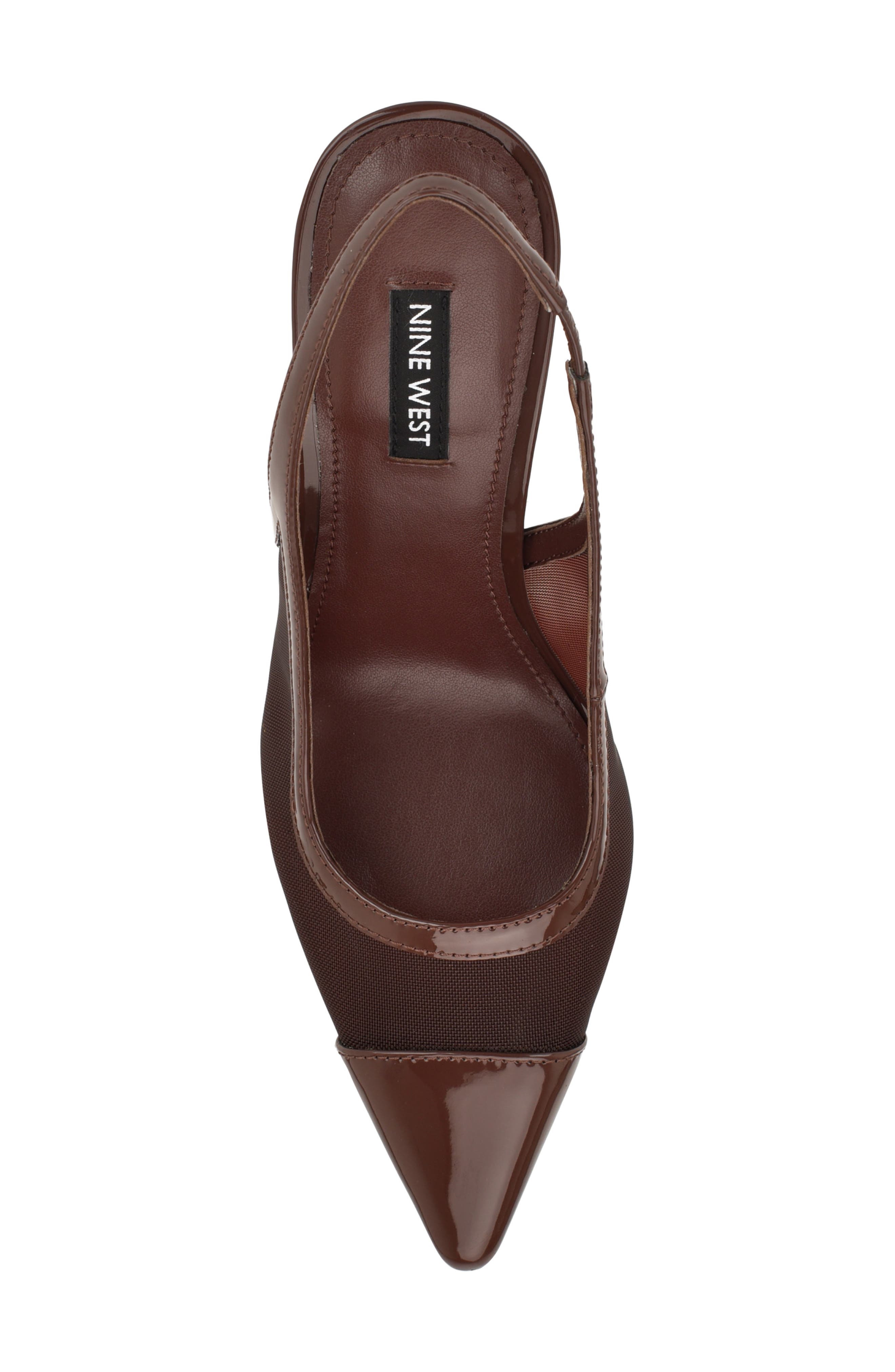 Jermain Slingback Pointed Toe Pump, Alternate, color, MEDIUM BROWN