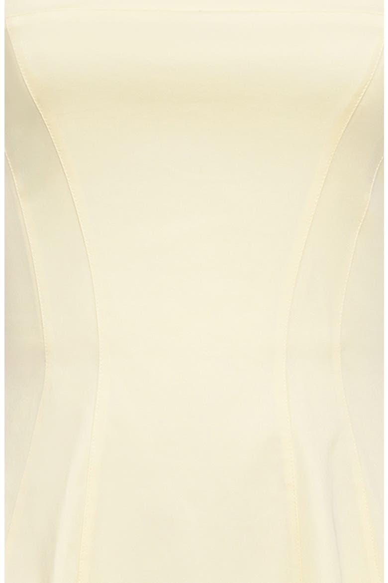 Dolly Seamed Stretch Cotton Twill Midi Sundress, Alternate, color, LEMON ICING
