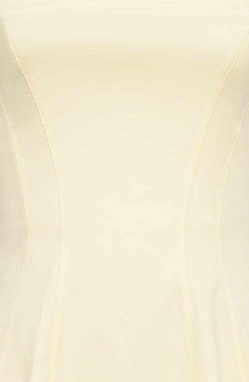 HOUSE OF CB HOUSE OF CB DOLLY SEAMED STRETCH COTTON TWILL MIDI SUNDRESS