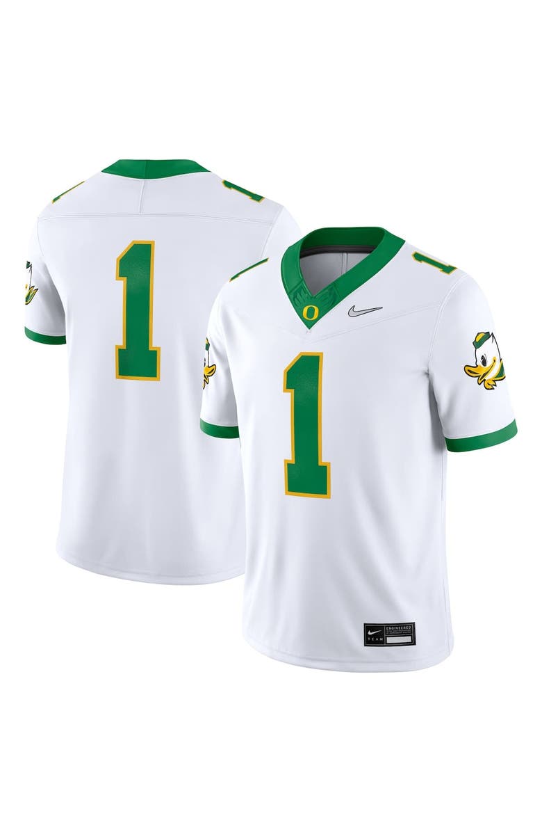 Nike Men's Nike White Oregon Ducks Alternate Game Jersey, Alternate, color,