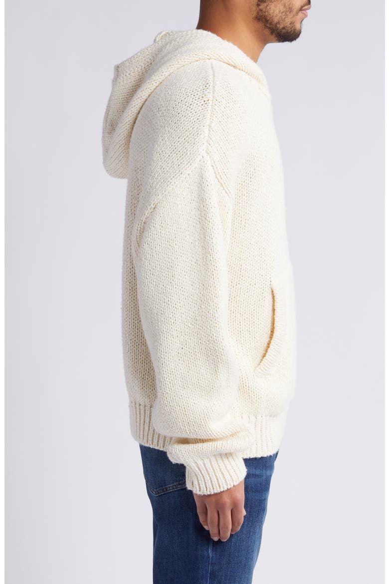 Chunky Hooded Sweater, Alternate, color, WHITE CANVAS