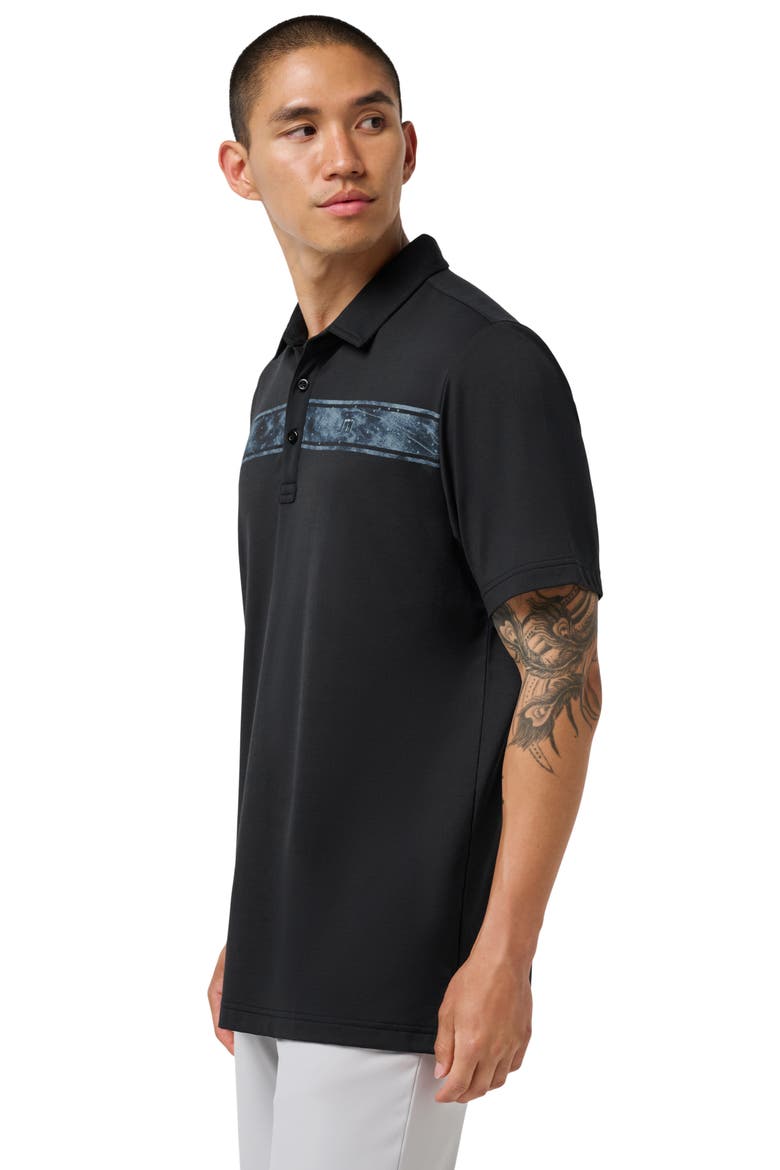 Featherweight Polo, Alternate, color, BLACK/ AEGEAN BLUE