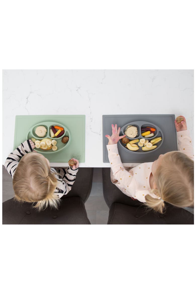 'Happy Mat' Silicone Feeding Mat, Alternate, color, SAGE