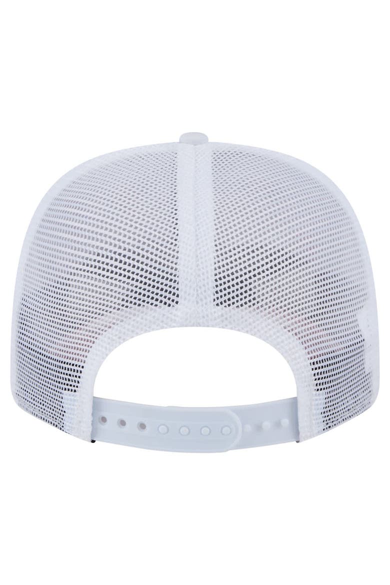 Men's New Era  White Texas Rangers Flamingo Mesh Back 9SEVENTY Stretch-Snap Hat, Alternate, color, White