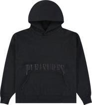 PLEASURES Starry Onyx Oversize Fleece Hoodie