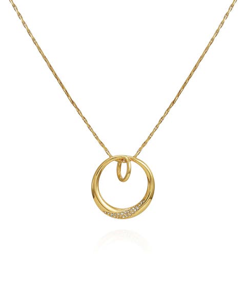 Interlocking Circle Pendant Necklace