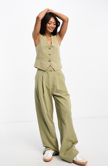 ASOS DESIGN Button-Up Vest Nordstromrack