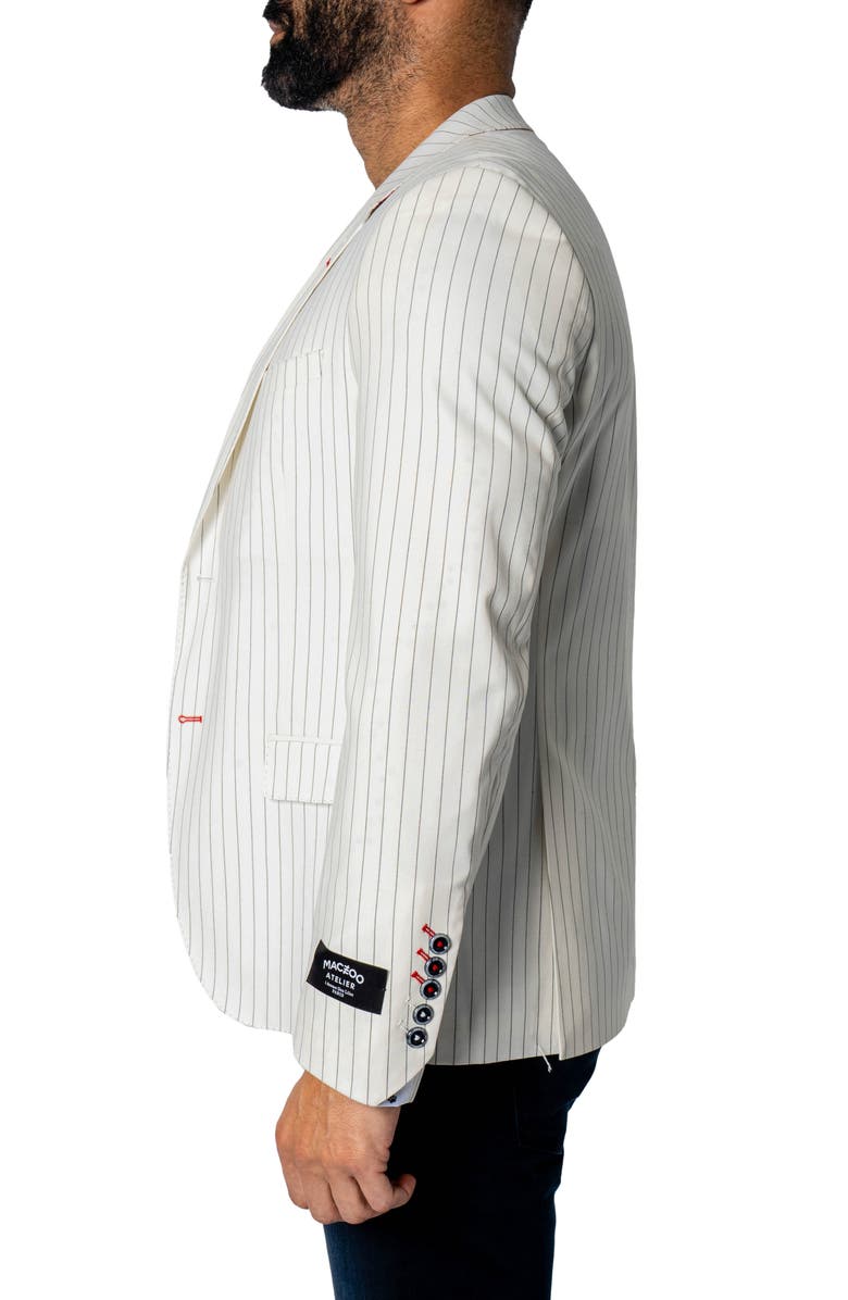 Maceoo Stripe Sport Coat, Alternate, color, White