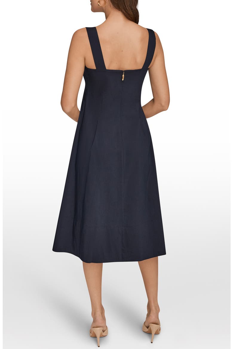 Fit & Flare Midi Dress, Alternate, color, NIGHTFALL