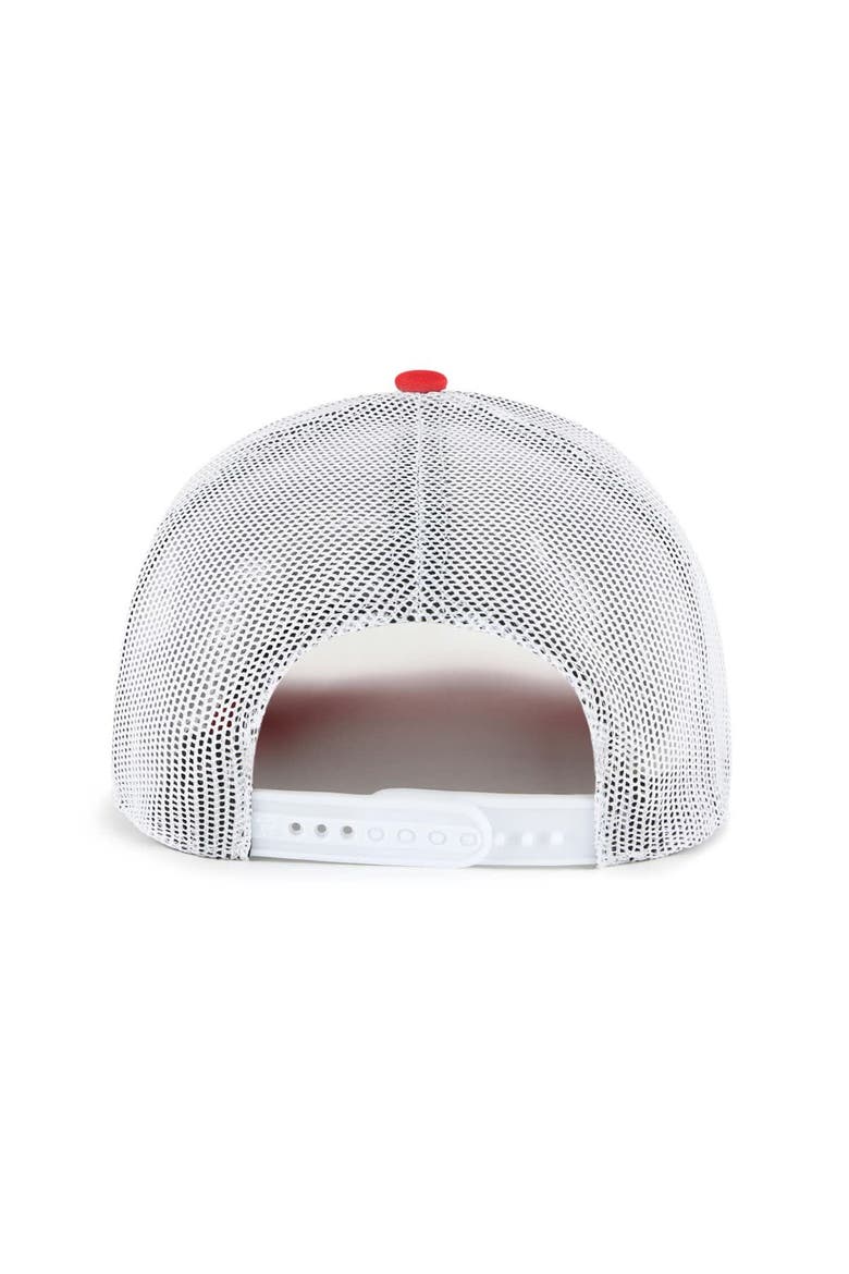 Men's '47 Red Washington Nationals Meander Foam Trucker Snapback Hat, Alternate, color, Red